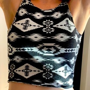 rue21 Aztec crop top